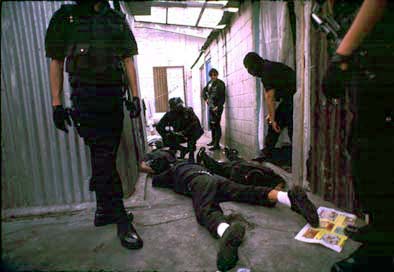 Drugs raid, Mexico city
